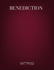 Benediction SATB choral sheet music cover Thumbnail